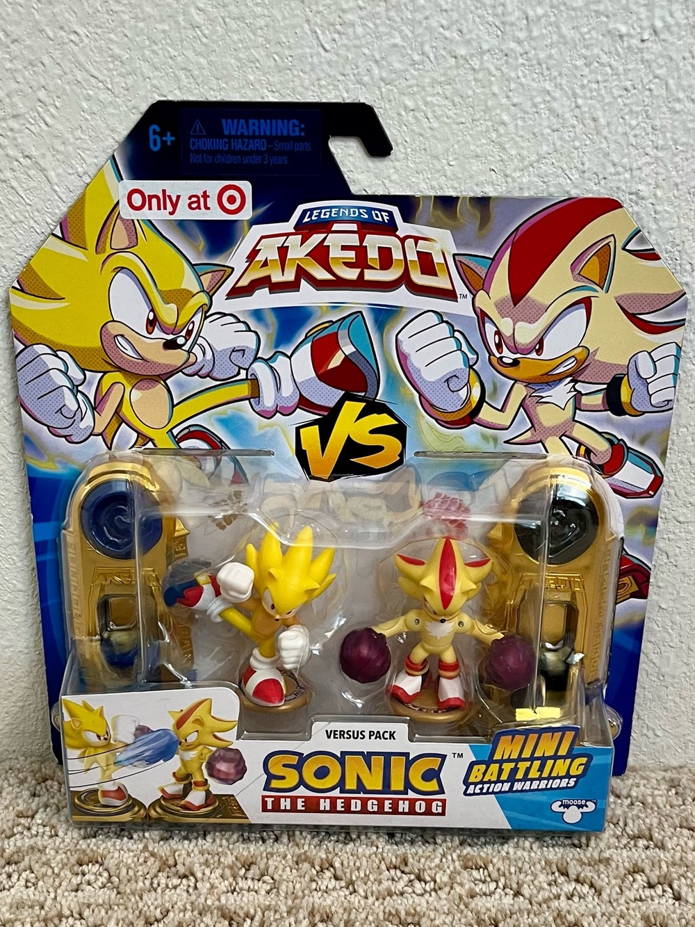 Akedo Sonic the Hedgehog Super Sonic vs Super Shadow Target Exclusive Figures